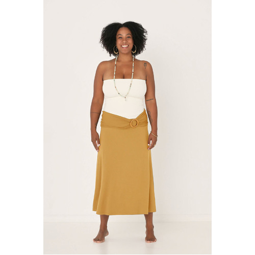 Bamboo Swishy Skirt - Golden Sand