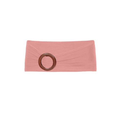 Bamboo Belt with Buckle - Pink Clay