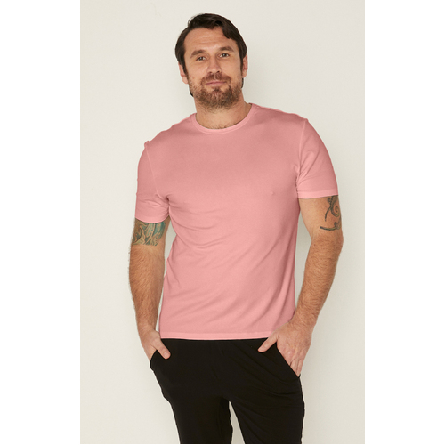 Bamboo Men's T-Shirt - Pink Clay